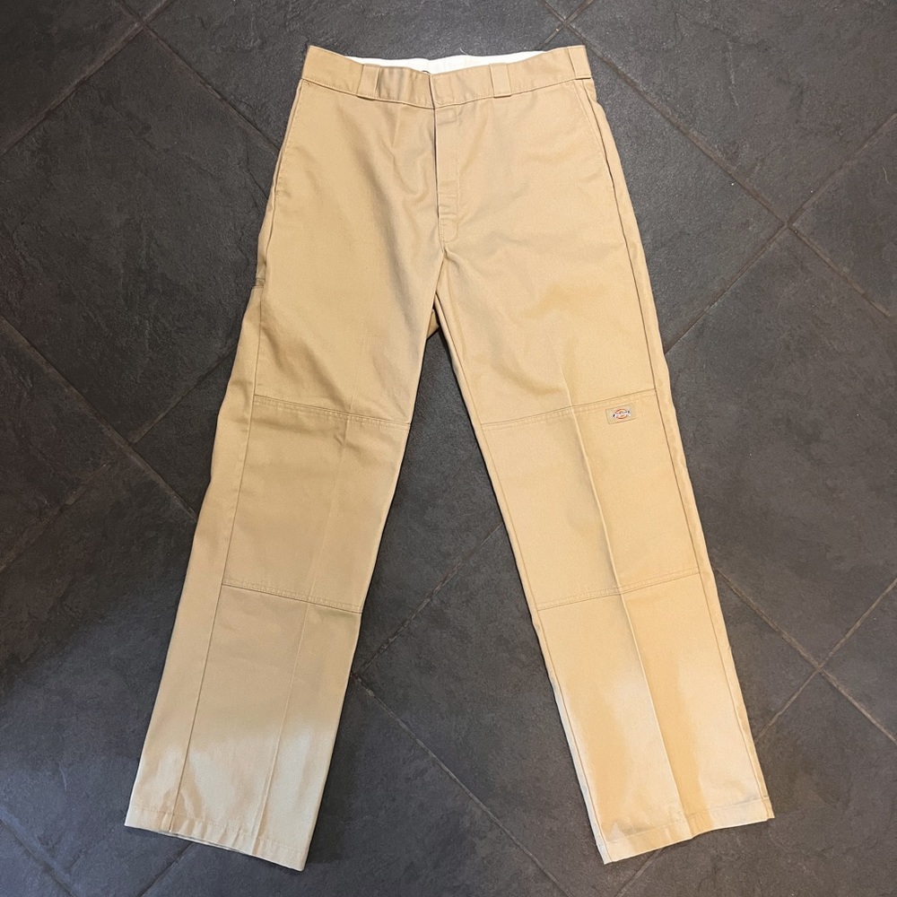Dickies Double Knee Khaki Work Pants (34x34)